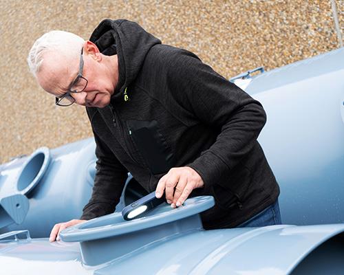 Inspektion af beholder efter overfladebehandling