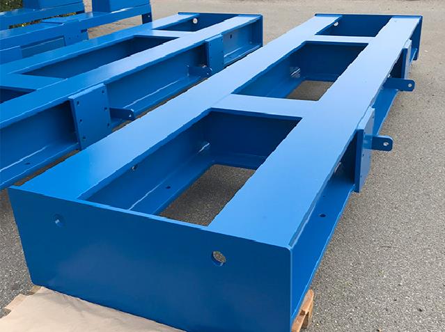 Vådlakering af dele til svejsetårn